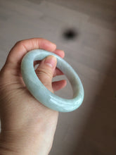 Load image into Gallery viewer, 55.7mm certified 100% natural green/white jadeite jade bangle AB89-2254
