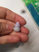 Load image into Gallery viewer, 100% natural type A 3D white/yellow/purple/brown Jadeite jade gourd ( 葫芦, 福禄) pendant AF31