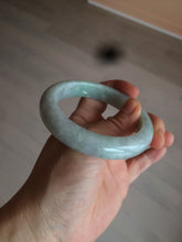 Load image into Gallery viewer, 55.7mm certified 100% natural green/white jadeite jade bangle AB89-2254
