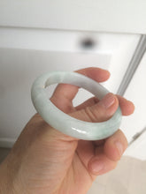 Load image into Gallery viewer, 53.5mm certified 100% natural Type A green/white jadeite jade bangle AQ31-1361