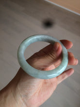 Load image into Gallery viewer, 55.7mm certified 100% natural green/white jadeite jade bangle AB89-2254