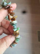 Load image into Gallery viewer, 100% natural green/yellow/clear/red/white colorful jadeite jade beads bracelet for size 54-60mm X109