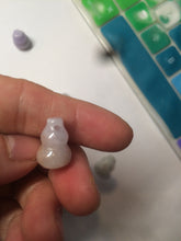 Load image into Gallery viewer, 100% natural type A 3D white/yellow/purple/brown Jadeite jade gourd ( 葫芦, 福禄) pendant AF31