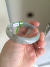 Load image into Gallery viewer, 51mm 100% natural Type A green oval jadeite jade bangle U72-1523