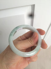 Load image into Gallery viewer, 53.5mm certified 100% natural Type A green/white jadeite jade bangle AQ31-1361