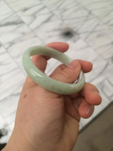 Load image into Gallery viewer, 53.8mm certified Type A 100% Natural light apple green Jadeite Jade bangle S28-6276