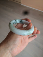 Load image into Gallery viewer, 53.5mm certified 100% natural Type A green/purple/white jadeite jade bangle AB90-1704