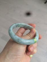Load image into Gallery viewer, 55mm Certified type A 100% Natural green/white Jadeite bangle KS74-1313