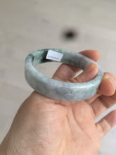 Load image into Gallery viewer, 51mm certified Type A 100% Natural dark green/purple square Jadeite Jade bangle AD69-0410