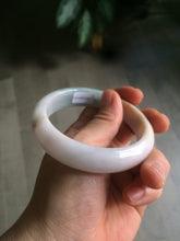 Load image into Gallery viewer, 57.8mm 100% certified natural light green/blue/yellow jadeite jade bangle S27-3228