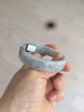 Load image into Gallery viewer, 51mm certified Type A 100% Natural dark green/purple square Jadeite Jade bangle AD69-0410