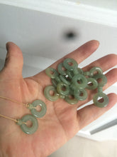 Load image into Gallery viewer, 100% Natural watery safe and sound mom and daughter buckle dangling jadeite Jade earring AS2