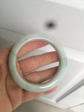 Load image into Gallery viewer, 55.8mm Certified type A 100% Natural quiet light green/blue Jadeite bangle AQ27-1703