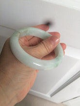 Load image into Gallery viewer, 55.8mm Certified type A 100% Natural quiet light green/blue Jadeite bangle AQ27-1703