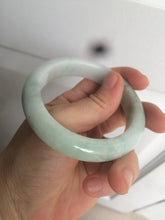 Load image into Gallery viewer, 55.8mm Certified type A 100% Natural quiet light green/blue Jadeite bangle AQ27-1703