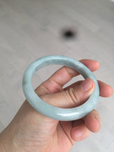 Load image into Gallery viewer, 55.8mm Certified type A 100% Natural quiet light green/blue Jadeite bangle AQ27-1703