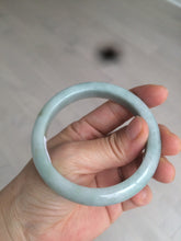 Load image into Gallery viewer, 55.8mm Certified type A 100% Natural quiet light green/blue Jadeite bangle AQ27-1703