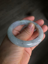 Load image into Gallery viewer, 50.5mm Certified type A 100% Natural light green/purple Jadeite Jade bangle D51-3534