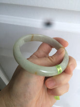 Load image into Gallery viewer, 58.5mm certified 100% natural green/yellow jadeite jade bangle AE44-8521