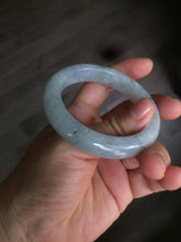Load image into Gallery viewer, 50.5mm Certified type A 100% Natural light green/purple Jadeite Jade bangle D51-3534