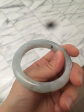 Load image into Gallery viewer, 50.5mm Certified type A 100% Natural light green/purple Jadeite Jade bangle D51-3534