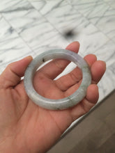 Load image into Gallery viewer, 50.5mm Certified type A 100% Natural light green/purple Jadeite Jade bangle D51-3534