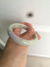 Load image into Gallery viewer, 52.7mm 100% natural Type A light green/purple jadeite jade bangle D80-2207