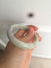 Load image into Gallery viewer, 52.7mm 100% natural Type A light green/purple jadeite jade bangle D80-2207