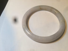 Load image into Gallery viewer, 58mm certified type A 100% Natural light purple white jadeite jade bangle AS8-0934