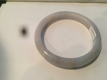 Load image into Gallery viewer, 58mm certified type A 100% Natural light purple white jadeite jade bangle AS8-0934