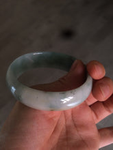 Load image into Gallery viewer, 51.5mm certified 100% natural Type A green/yellow oval jadeite jade bangle S30-1037