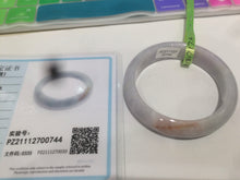 Load image into Gallery viewer, 51mm type A 100% natural certified green/purple/red jadeite jade bangle U80-0744((Clearance item with big defects)