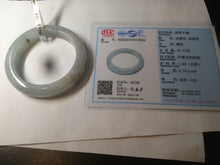 Load image into Gallery viewer, 50.5mm Certified type A 100% Natural light green/purple Jadeite Jade bangle D51-3534