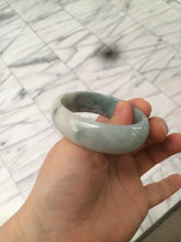 Load image into Gallery viewer, 51.5mm certified 100% natural Type A green/yellow oval jadeite jade bangle S30-1037