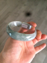 Load image into Gallery viewer, 51.5mm certified 100% natural Type A green/yellow oval jadeite jade bangle S30-1037
