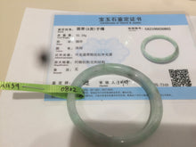 Load image into Gallery viewer, 50.5mm Certified Type A 100% Natural sunny green/light green/brown oval Jadeite Jade bangle AH59-0802