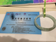 Load image into Gallery viewer, 50.5mm Certified Type A 100% Natural sunny green/light green/brown oval Jadeite Jade bangle AH59-0802