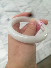 Load image into Gallery viewer, 55.9mm Certified Type A 100% Natural white Jadeite Jade bangle Q11-6212