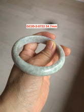 Load image into Gallery viewer, 54-60mm certified Type A 100% Natural light green Jadeite Jade bangle GC20/23 (add on item)