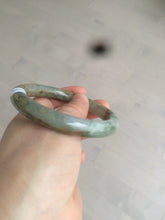 Load image into Gallery viewer, 56.8mm certified Type A 100% Natural green/brown round cut Jadeite Jade bangle KS87-1441