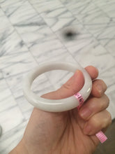 Load image into Gallery viewer, 55.9mm Certified Type A 100% Natural white Jadeite Jade bangle Q11-6212