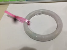 Load image into Gallery viewer, 55mm Certified type A 100% Natural light green/white Jadeite bangle AE38-9280