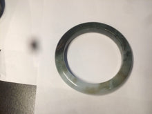 Load image into Gallery viewer, 54.5mm Type A 100% Natural dark green and white Jadeite Jade bangle AR67-4812