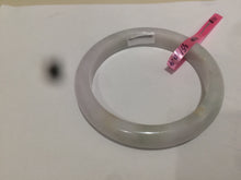 Load image into Gallery viewer, 55mm Certified type A 100% Natural light green/white Jadeite bangle AE38-9280