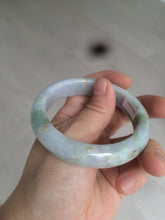 Load image into Gallery viewer, 55.5mm Certified 100% natural Type A green/purple/red (福禄寿)jadeite jade bangle AJ60-9898