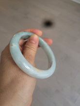 Load image into Gallery viewer, 57.5mm Certified Type A 100% Natural icy green/white Jadeite Jade bangle AT20-1351