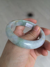 Load image into Gallery viewer, 55.5mm Certified 100% natural Type A green/purple/red (福禄寿)jadeite jade bangle AJ60-9898