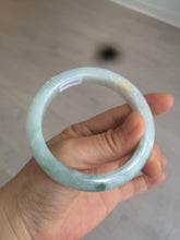 Load image into Gallery viewer, 57.5mm Certified Type A 100% Natural icy green/white Jadeite Jade bangle AT20-1351