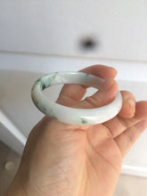 Load image into Gallery viewer, 49mm Certified Type A 100% Natural green purple oval Jadeite Jade bangle AM6-4137