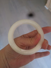 Load image into Gallery viewer, 55mm Certified 100% Natural white nephrite Jade bangle HT18-7872